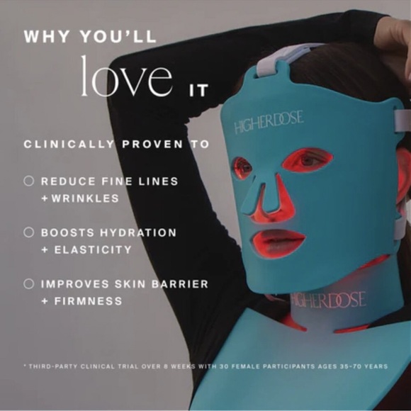 HigherDose Red Light Face Mask Unopened NWT - Picture 4 of 6